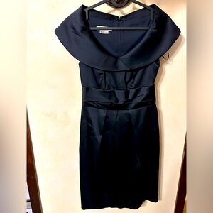 Kay Unger, black classic dress